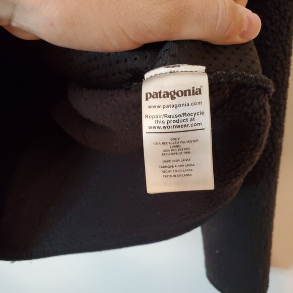 Men's Black Fleece Jacket - Picture 5 of 6